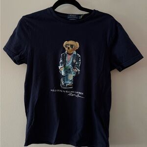 Polo Bear by Ralph Lauren Dark Blue Tee Men’s size S custom slim fit